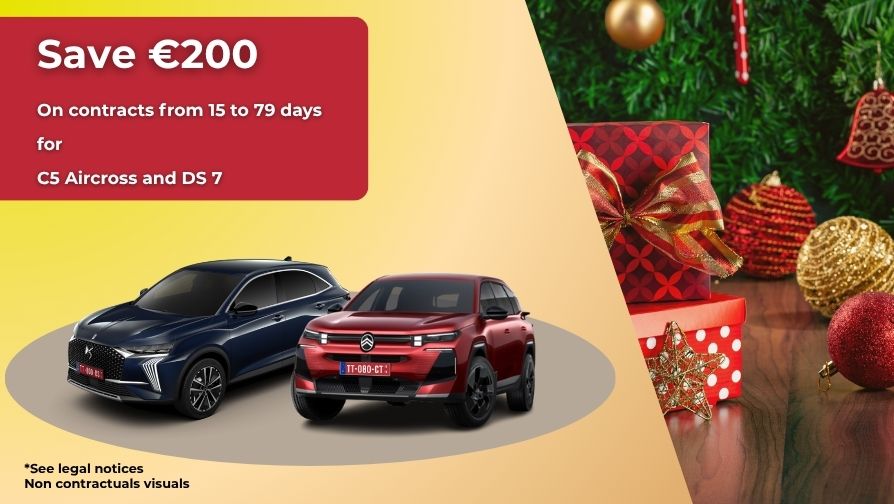 For a delivery from November 21st, 2025 to December 31st, 2025, 200€ off on your contracts up to 80 days