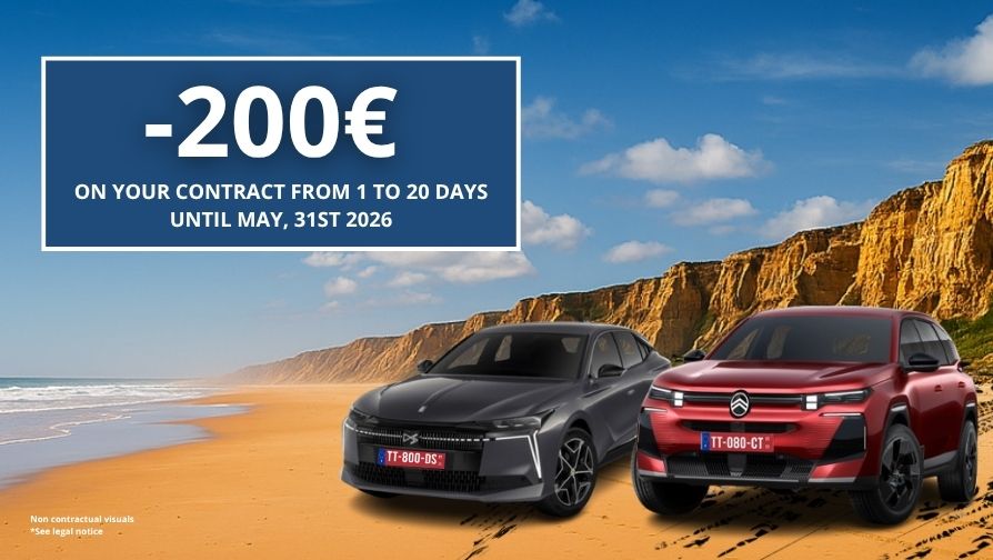 Exclusive discounts for bookings up to 20 days.