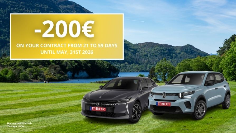 Exclusive discounts for bookings of from 21 to 59 days.