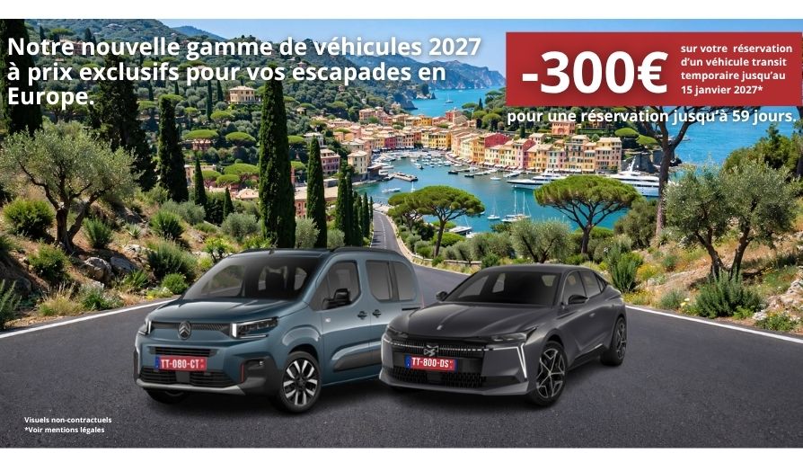 Remises exceptionnelles pour une réservation jusqu'à 59 jours.